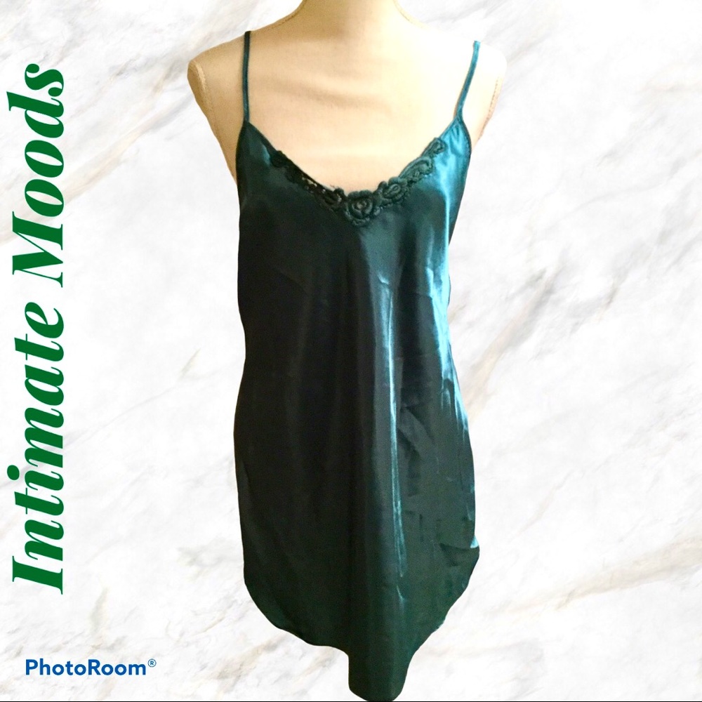 Intimate Moods Green Nightie NWOT